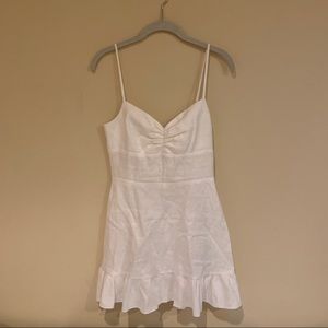 Reformation white linen dress size 4